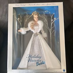 New Vintage 2003 Mattel Holiday Visions Winter Fantasy Special Edition Barbie.