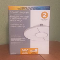5-Panel LED Light 2-Pack 8000 Max Lumens