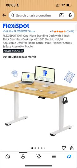 Flexispot electronic table, 50% off