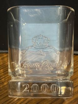 Set of 8 Crown Royal Etched Rocks Glasses – Heavy Whiskey Tumblers