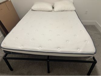 Bed Frame and Mattress Queen Size
