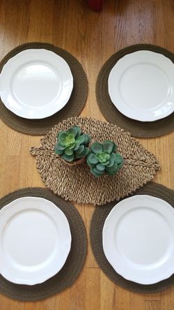 Olive green woven table Mats