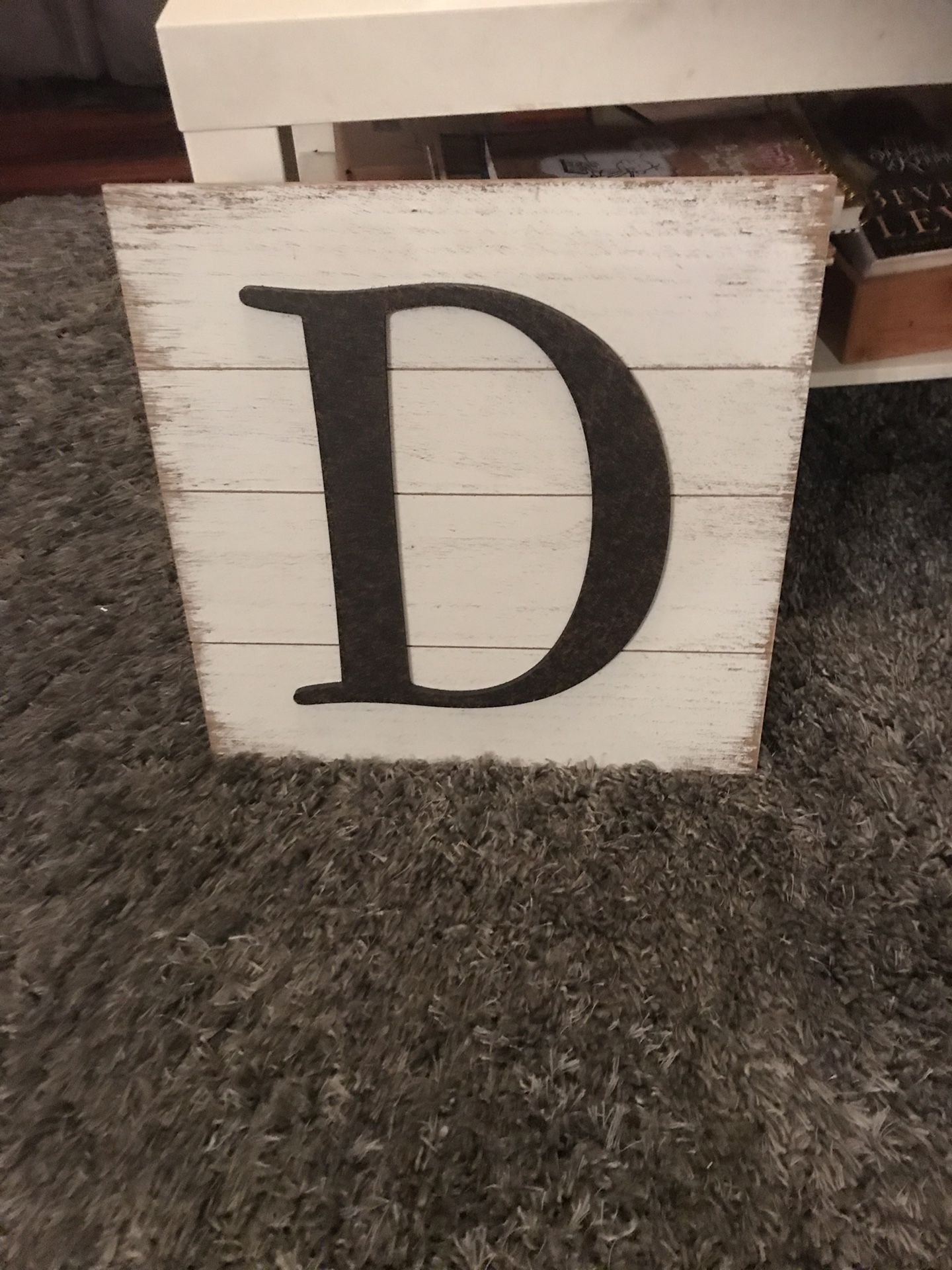 Initial wall decor Letter D