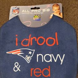 New England Patriots Bib, NEW with tags
