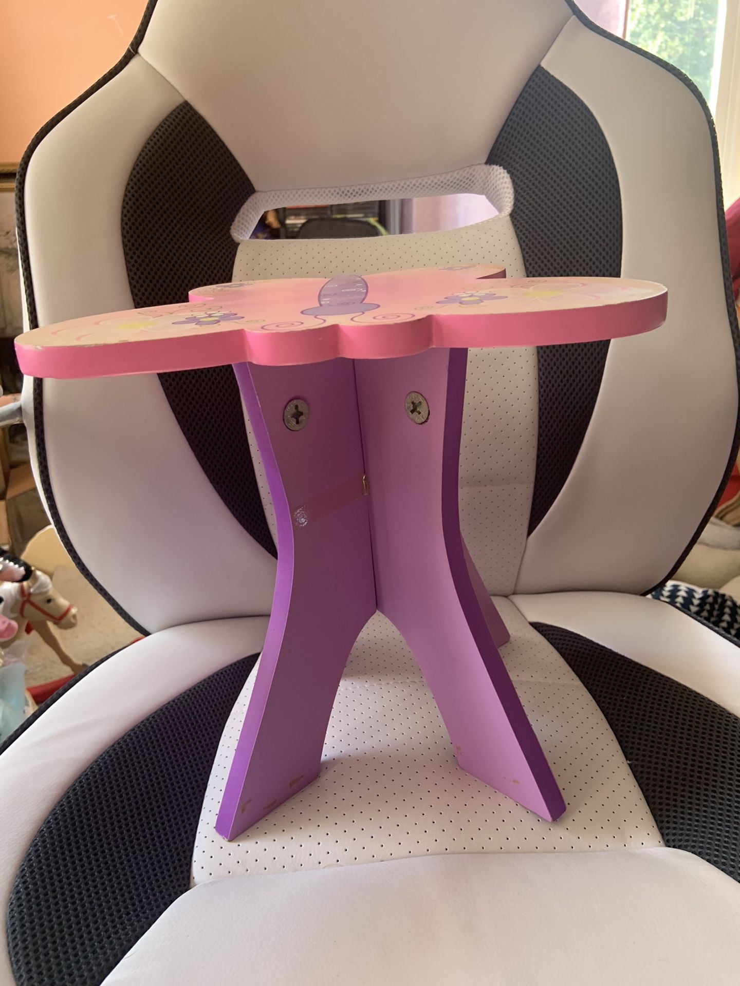Butterfly shape table for an 18” doll