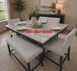 New Grey 6pc Dining Table set