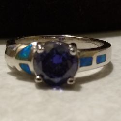 Very Lovely 🆕 Tanzanite Fire Opal Ring 💍 SIZE 6!