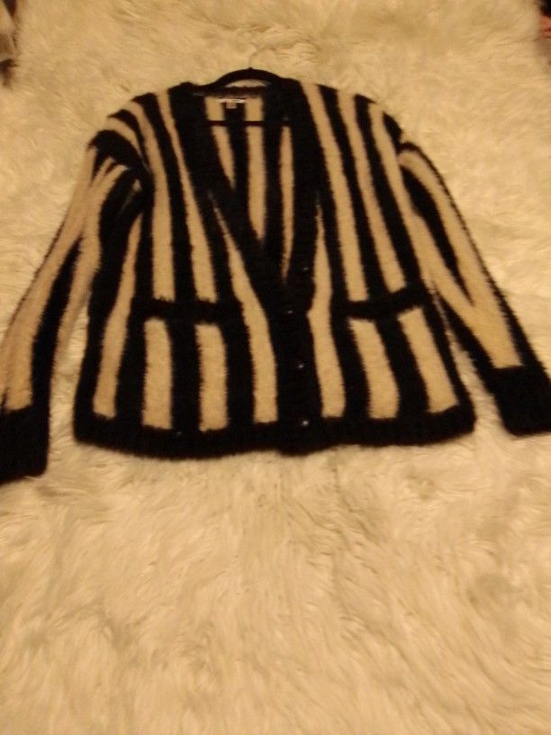 Fuzzy Halloween Cardigan