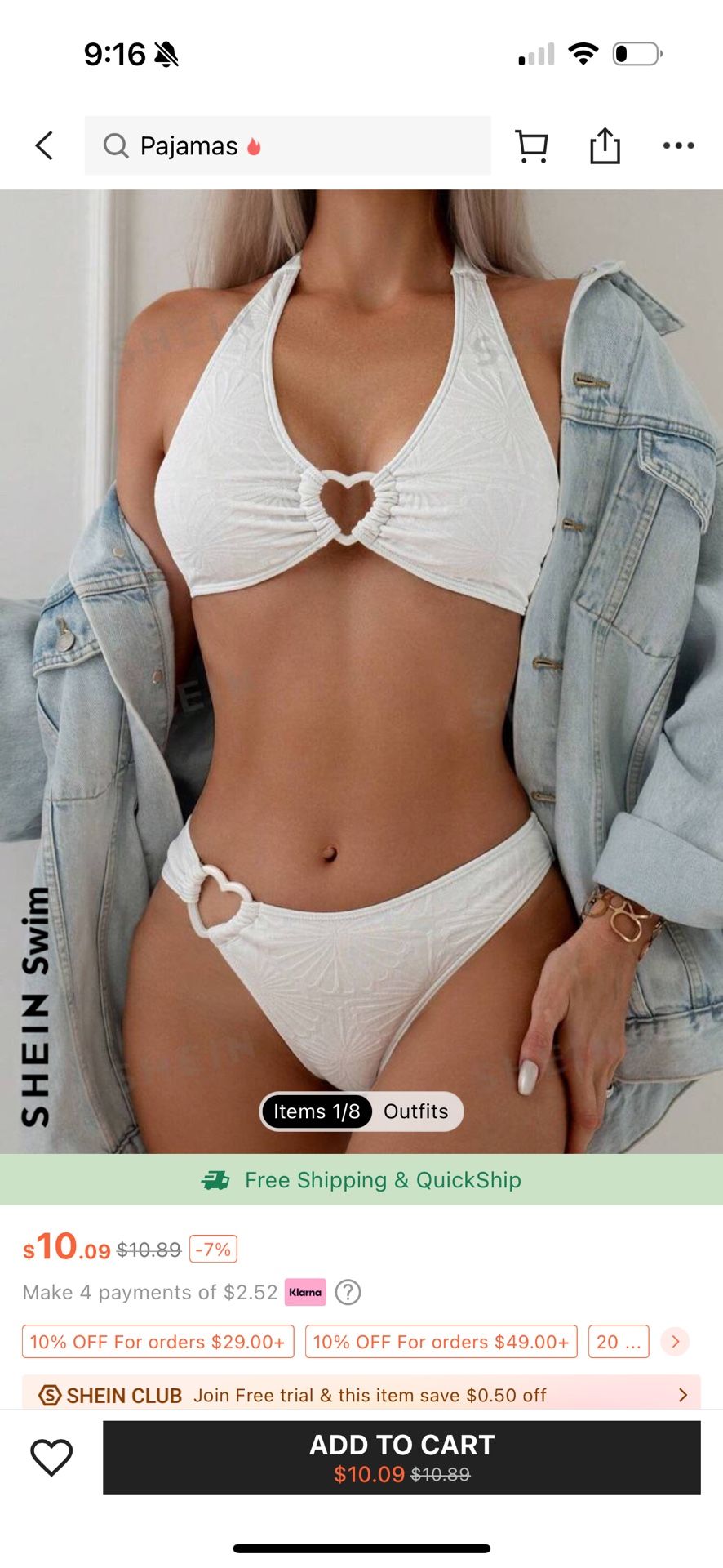 New White Halter Bikini Set
