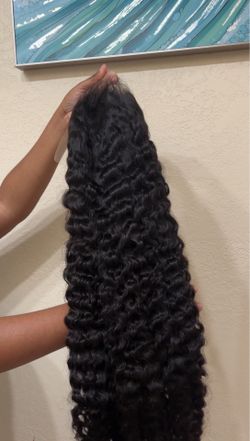 Transparent 13x4 30” Burmese Curly Wig