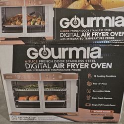 New Gourmia French Door Toaster Oven Airfryer