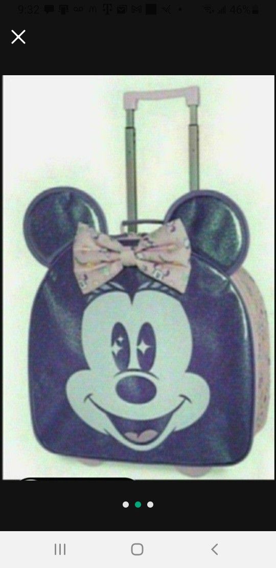 New minnie mouse rolling luggage