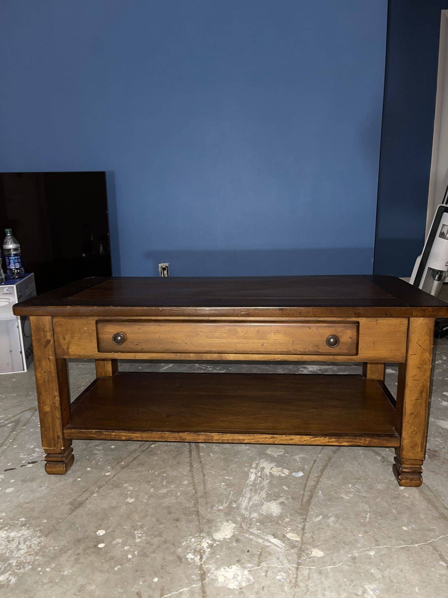 Solid  Wood Coffee Table In Great Condition 