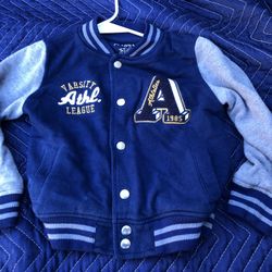 Arizona Jean Company, child’s jacket, snap front, “ Varsity League” , size 5T
