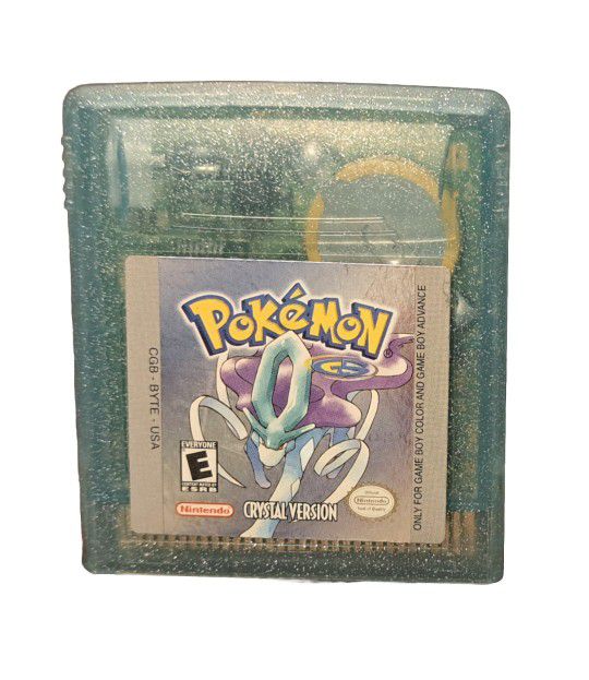 AUTHENTIC POKEMON CRYSTAL VIDEO GAME & DS CASE - VINTAGE NINTENDO- READ