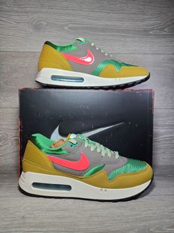 Nike Air Max 1 '86 PRM Powerwall BRS Classic Green / Ember Glow HF0551-300 New (SEE DESCRIPTION FOR SIZES AVAILABLE)