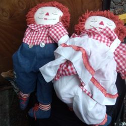 Raggedy Anne And Andy Child Size Good Shape 