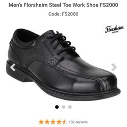Men's Florsheim Steel Toe Work Shoe FS2000 Code: FS2000