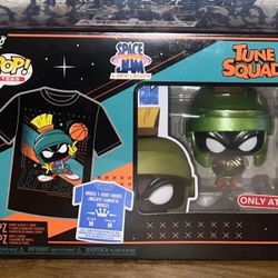 Funko Pop TEE COMBOS SPACE JAM Marvin The Martian Exclusive & T Shirt Combo (Size Medium)