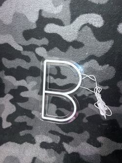 B Shape LED Changing Colors Decor 