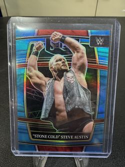 WWE Stone Cold Steve Austin 2022 Select Blue /299 Card