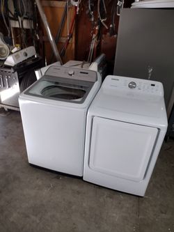 Samsung WASHER AND ELECTRIC DRYER Large Capacity