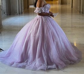 Lavender Morilee Glittery Iridescent Ballgown, Size 16