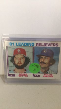 Bruce Sutter and Raleigh fingers