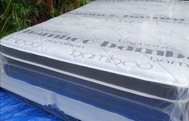 $200 Queen pillow top mattress only brand new free delivery same day