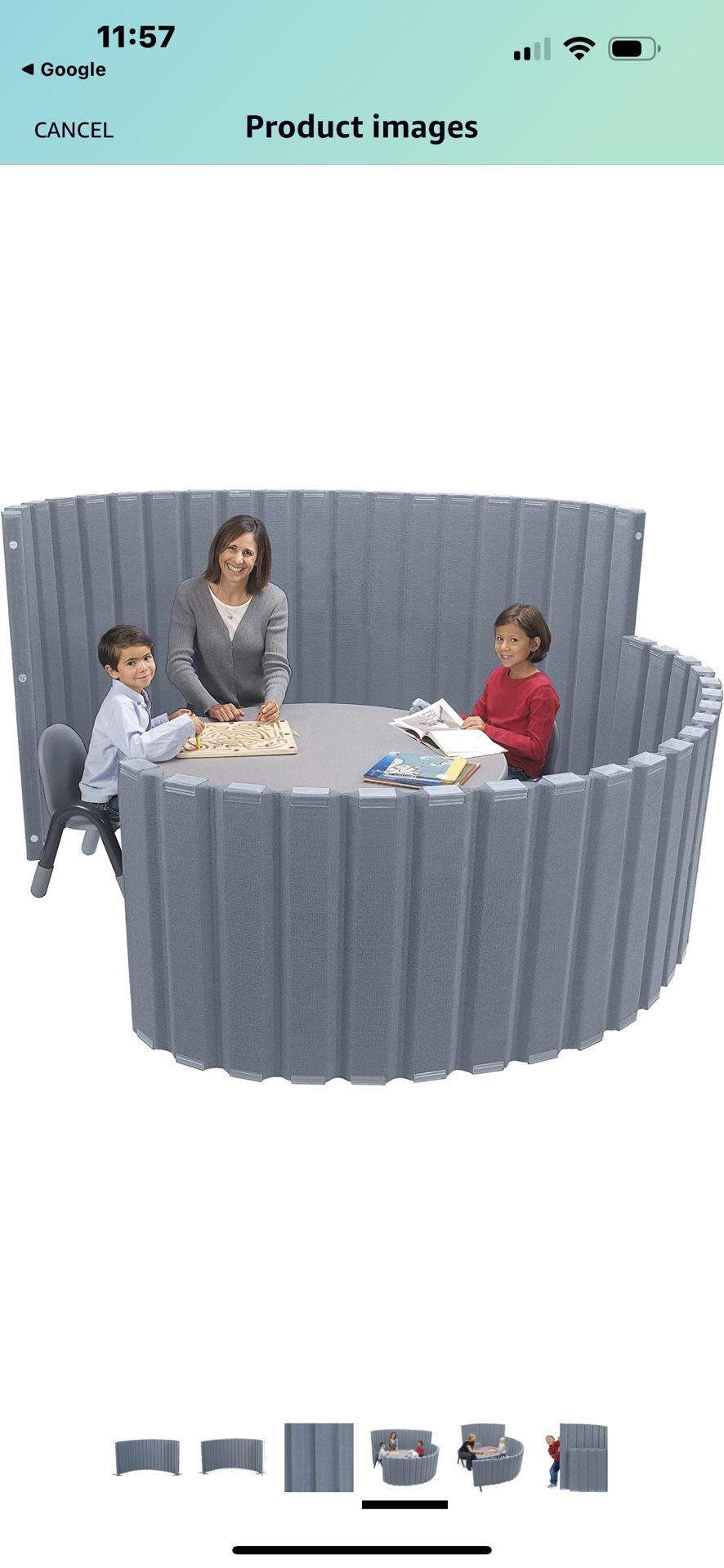 Children's Factory Angeles Quiet Divider with Sound Sponge 48" x 10