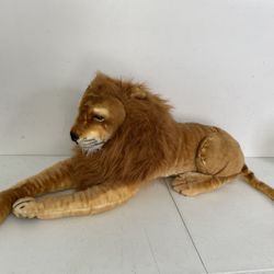 Melissa & Doug Giant Lion Lifelike Stuffed Animal (over 6 feet long) Realistic Safari African Plush