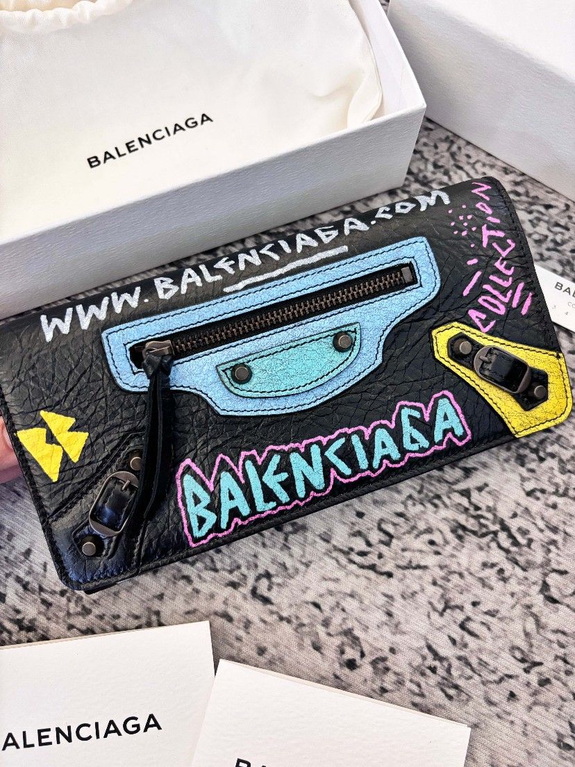 Balenciaga Classic city black small wallet