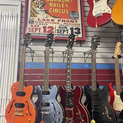 Electric Guitars Fender, Gibson, Epiphone, Gretsch, Jackson, 