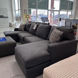 Charcoal Sectionals Sofas Couch Edenfield