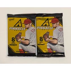 (2) 2013 Panini Pinnacle Hobby Packs - 2 Pack Lot - 8-Card Packs MLB Cards Auto ? NEW