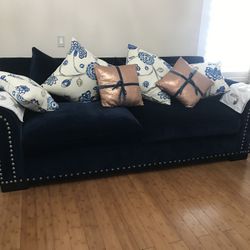 1 Couch And 1 Love Seat With Pillows 