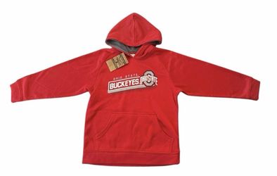 Ohio State Buckeyes Red Pullover Hoodie Youth Small 6/7