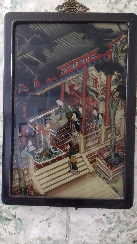 18th Century Chinese Glass Painting