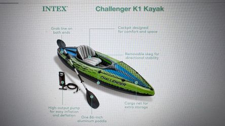 INTEX Challenger K1 Inflatable Kayak - Like New