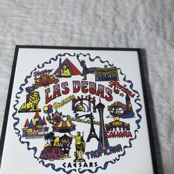 Vintage Vegas Trivet, Wall Deco, Or Table Decor