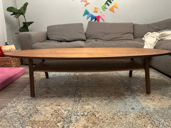 ✨ IKEA Stockholm 71" Walnut Oval Coffee Table ✨