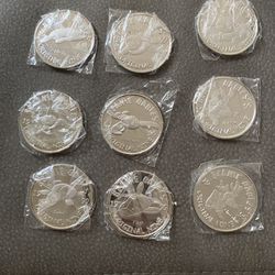 Ty Beanie Baby Original 9 Coins