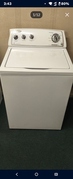 WHIRLPOOL WHITE TOPLOAD WASHER