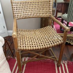 Vintage McGuire Woven Rattan Chair 
