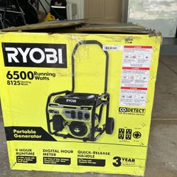 Ryobi Generator 6,500 /8125 Starting Watts