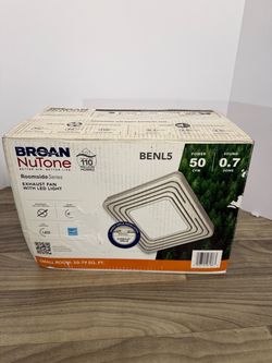 Broan-NuTone BENL5 Bathroom Exhaust Fan With LED Light – Open Box