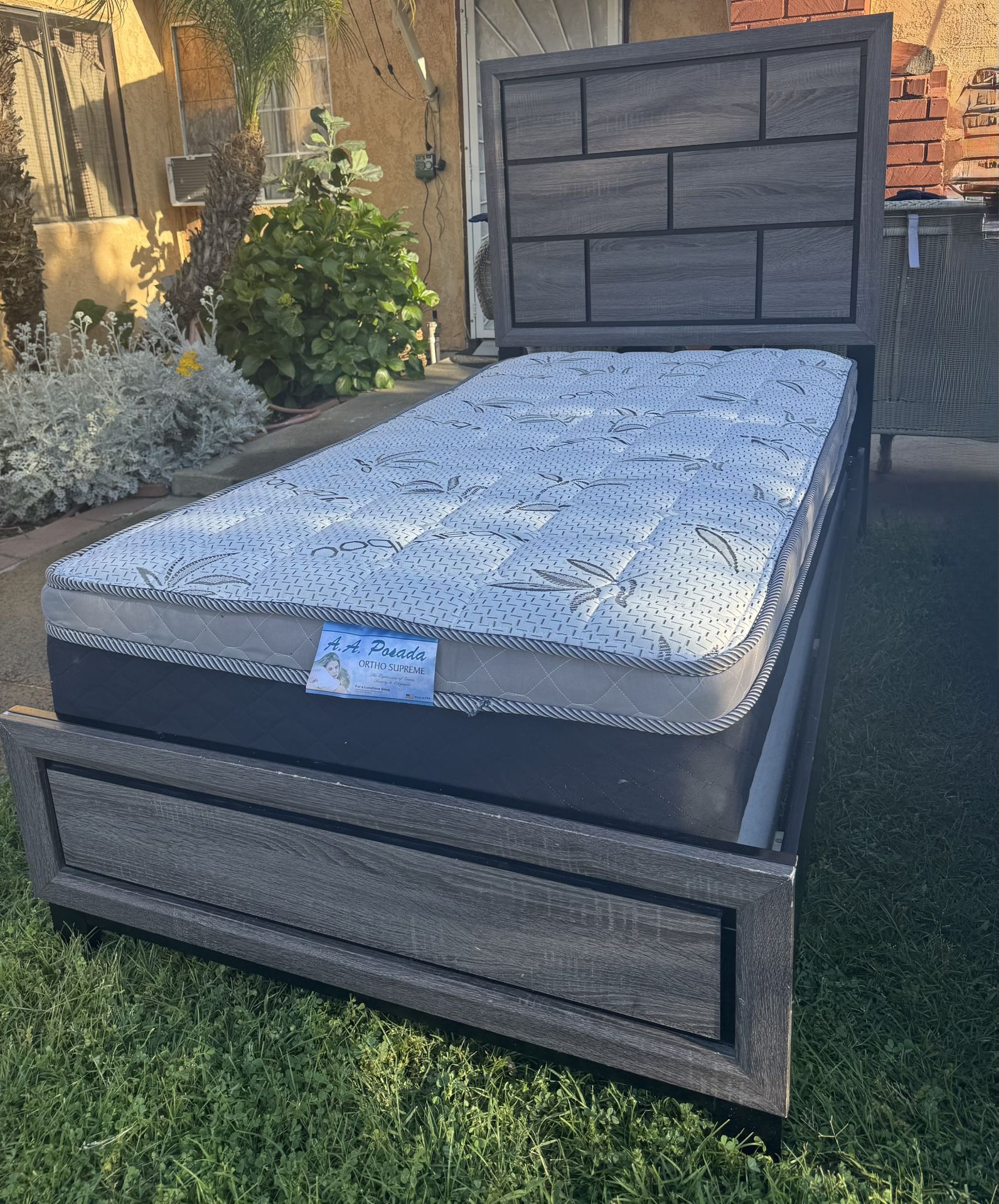 One Twin Bed With Good Mattress