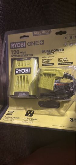 ONE+ 18V 120-Watt 12V Automotive Power Inverter with Dual USB Ports