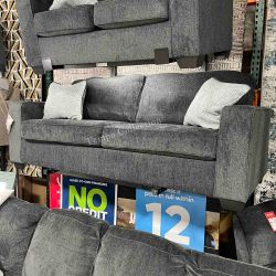 Sofa&Loveseat Set, No Credit Finance, Slate Color, SKU#1087213LO