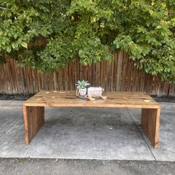 Custom coffee table farmhouse Wood  Modern Rustic Center Oval Set End Table Side Table  Storage Monastery Set Chest  Restoration hardware Carpenter